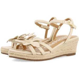 Gioseppo - 71149 - Sandalen - Off-white - Middelhoge Jute Sleehak