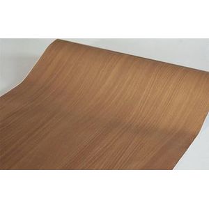 BUVU Plakfolie, meubelfolie, bruin, houtlook, zelfklevende folie, houtbehang, 45 cm x 300 cm, bruin, vintage, strepen, folie, waterdicht, wandbehang voor meubels, muren, kasten, keuken, tafels