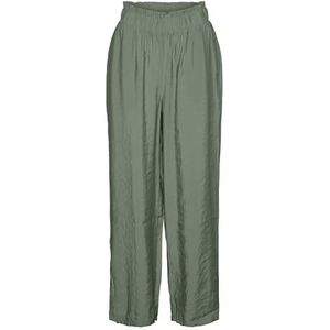 VERO MODA Vmqueeny Long Pants WVN Ga broek voor dames, Hedge Green, M
