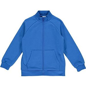 Fred's World by Green Cotton Jongens Zip Jacket Cardigan Sweater, victoria blauw, 134 cm