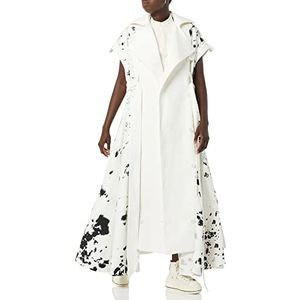 maison blanche Mouwloze trenchcoat voor alle geslachten, Print roest, 30