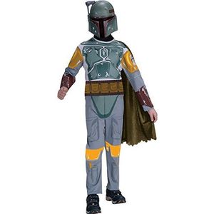 Rubie's Star Wars Boba Fett kostuum voor kinderen, stijl 3, maat L, leeftijd 8-10 jaar, maat 142-152 cm, groen