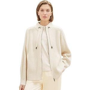 TOM TAILOR - 1038701 - Gebreid Damesvest - Zacht Beige - Effen