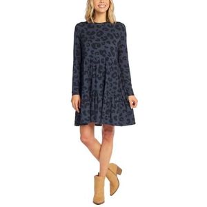 Mud Pie Minnie gelaagde jurk voor dames, marineblauw, S