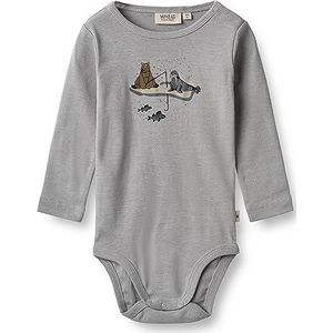 Wheat Body met vissersmotief baby peuters maten jongens 100% biologisch katoen Öko-Tex Standard, 1524 Winter Sky, 56/1M