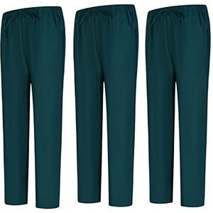 MISEMIYA - 3-delige set sanitaire broeken unisex - gezondheidsuniform medische uniformen werkbroek, groen 68, L