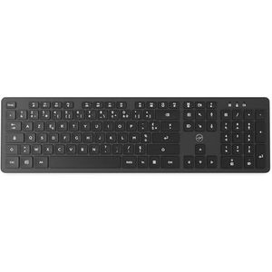 Mobility Lab ML313986 – Premium draadloos toetsenbord voor Windows – USB- en USB-C-ontvanger, nauwkeurige typen, platte en stille toetsen, numeriek toetsenbord, AZERTY-lay-out – zwart