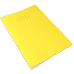 Rhino F8 M oefenboek A4 48 pagina's getinte schoolschrift A4 Yellow/Pink