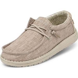 Hey Dude Wally Youth Moc Toe Schoenen voor jongens, beige, 36 EU