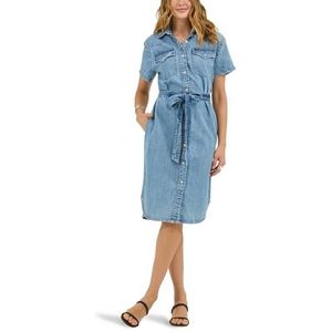 Lee Women's Legendary Short Sleeve Western Denim Dress, Mt. Range