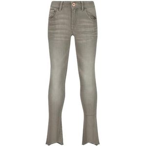 Vingino Girls Jeans Amia Cropped in Color Light Grey Maat 8, lichtgrijs, 8 Jaar