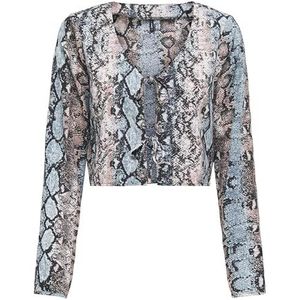 Onlnova Life Vis L/S Hailey Tie Top, blauw (ombre blue), XS