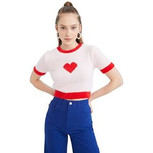 DeFacto Trui normale pasvorm voor dames - coltrui trui voor dames (roze, M - L), roze, M/L