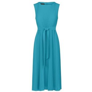 APART Fashion Apart plisséjurk voor dames, midi-lengte, met jurk, turquoise, 42