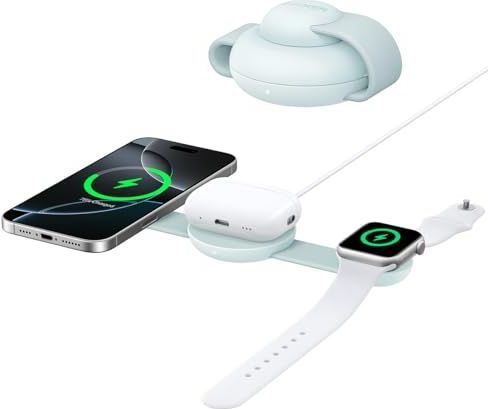 Anker - MagGo - Draadloos Laadstation - Zwart - Opvouwbaar - 15 W