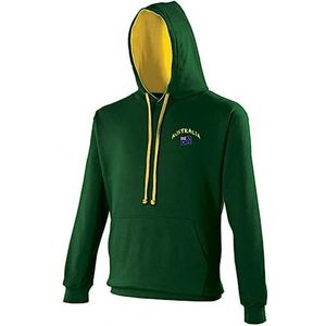 Supportershop hoodie Australië, groen, unisex volwassenen, FR: 2XL (maat fabrikant: XXL)