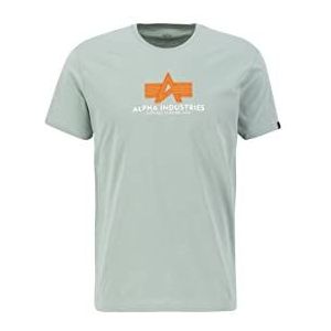 Alpha Industries Basic T Rubber T-shirt voor Mannen Dusty Green