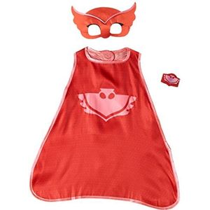 Amscan - Kinderkostuum PJ Masks Uwlette, cape, masker en armband, rood, 110-128 cm