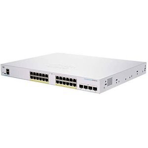 Cisco Business CBS250-24FP-4G Smart Switch | 24 GE-poorten | Full PoE | 4 x 1G-SFP | beperkte levenslange bescherming (CBS250-24FP-4G)