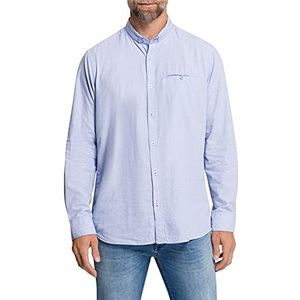 Pioneer Herenoverhemd met button-down-kraag, True Navy 6913, S