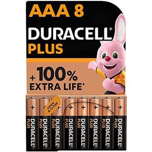 Duracell Alkaline Plus AAA Batterijen - 8 stuks