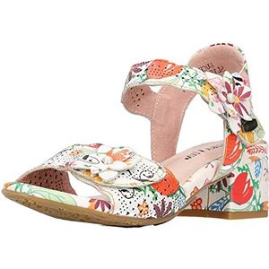 LAURA VITA Hucbio 05 damessandalen, Wit, 36 EU