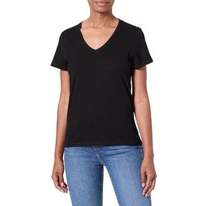 Petit Bateau MC Ecume XXS T-shirt voor dames, Zwart, S