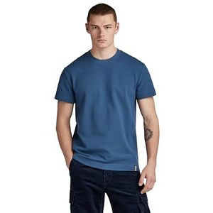 G-STAR RAW Essential Pique R T T-shirt voor heren, Blauw (Rank Blue D23690-d287-868), M