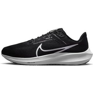 Nike Air Zoom Pegasus 40 Wide, sneakers voor heren, zwart/wit-ijzergrijs, 42,5 EU, Zwart Wit Iron Grey, 42.5 EU