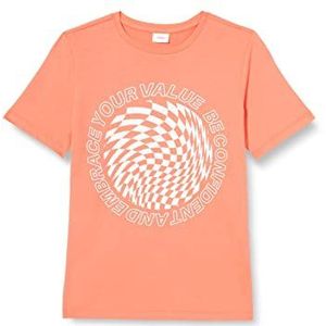 s.Oliver Junior Boy's 2130526 T-shirt, korte mouwen, oranje 2350, 176, Oranje 2350, 176 cm