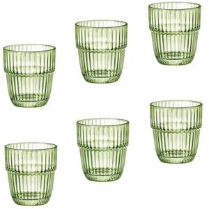 Bormioli Rocco Barshine Rocks glazen, groen, 30,5 cl, 6 stuks