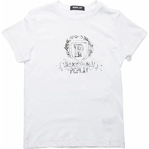 Replay T-shirt voor jongens, 001, wit, 12 Jaar