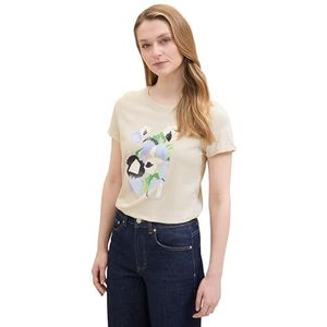 TOM TAILOR T-shirt voor dames, 12365 - Dusty Beige, XL