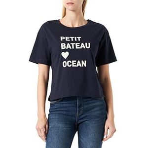 Petit Bateau T-shirt dames A06TM, blauw, Blauw, L