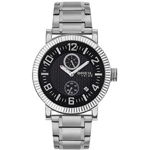 Breil - Horloge WATCH-EW0589 van staal voor mannen, zilver/zwart, Eén maat, armband