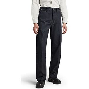 G-STAR RAW Heren Modson Straight Chino Broek, Blauw (Raw Denim D243-001), 27W / 30L, Blauw (Raw Denim D243-001), 27W x 30L