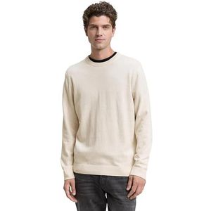 Tom Tailor - Regular Fit - Gebreide Pullover - Mêlee - Zuiver Katoen