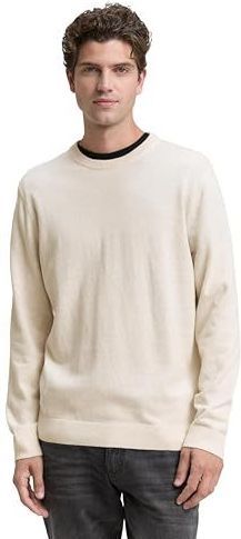 Tom Tailor - Regular Fit - Gebreide Pullover - Mêlee - Zuiver Katoen