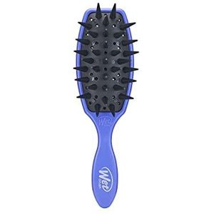 WetBrush Custom Care Treatment Brush om het product gelijkmatig te verdelen, helpt haaruitval en breuk te verminderen, met toegevoegde drainagegaten, voor alle haartypes, paars