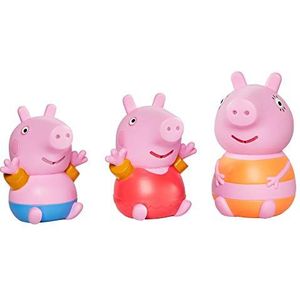 TOMY Toomies Peppa Pig, Mummy Pig, Peppa & George badspekjes, babybadspeelgoed, kinderbadspeelgoed voor waterspelen, leuke badaccessoires voor baby's en peuters, geschikt voor 18 maanden, 2, 3 en 4