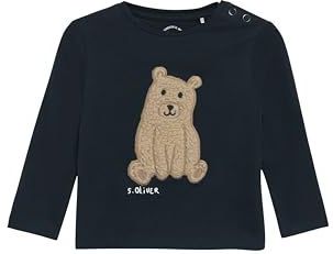 s.Oliver Junior Jongensshirt met lange mouwen en teddyapplicatie, 5952, 62