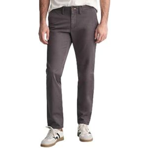GANT Heren Slim Twill Chino's Klassieke broek, antraciet, 30W / 30L