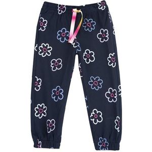 Chicco, Joggingbroek voor jongens en meisjes, comfortabel en modieus, met elastische tailleband en elastische enkel, van zacht katoen, machinewasbaar, voor jongens en meisjes, Blauw (4), 9 maanden