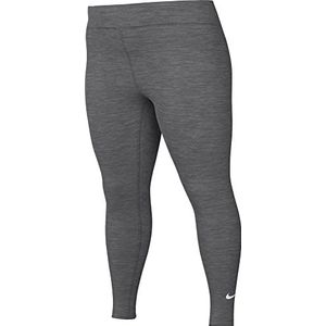 Nike W Nk One DF Mr TGT leggings voor dames, IJzer Grijs/Htr/Wit, XXL
