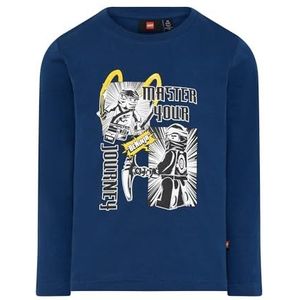 LWTAYLOR 703 - T-shirt L/S, blauw, 122 cm