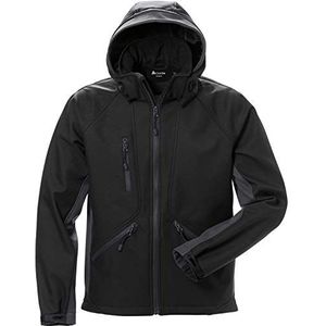 ACODE Heren Windwear Soft Shell jas met capuchon Kleur Zwart Maat 52/54 (L)