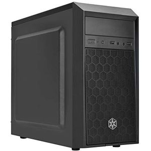 SilverStone SST-PS16B - Precision Mini Tower Micro-ATX computerbehuizing, geluidsarm, zwart