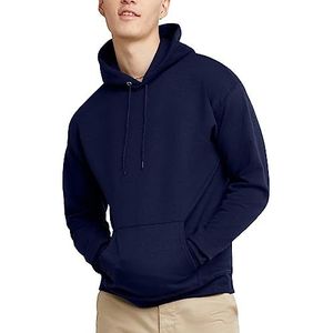 Hanes Comfortblend EcoSmart Hoodie, Midweight Fleece, Pullover Hooded Sweatshirt for Men, Navy, 5X Large