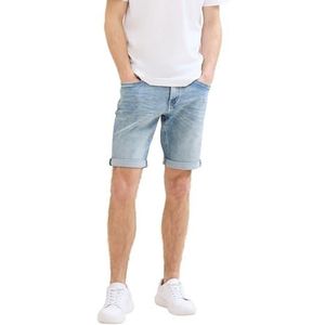 TOM TAILOR Heren bermuda jeans shorts, 10280 - Light Stone Wash Denim, 38