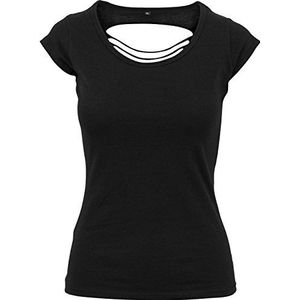 Build Your Brand Dames Ladies Back Cut Tee T-shirt